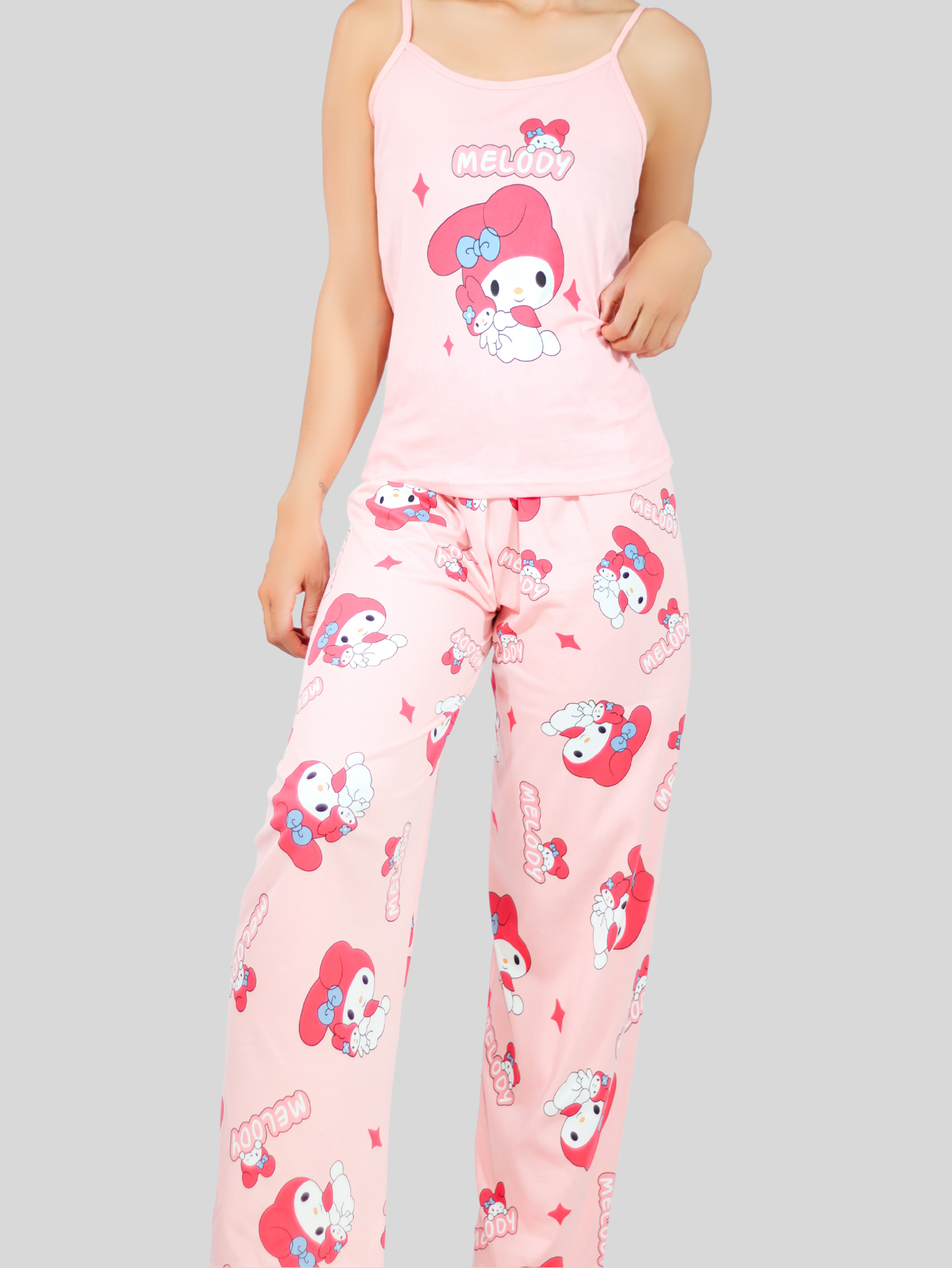 Foto 4 | Set Pijama de Pantalón y Blusa Pij-086 Estampado para Mujer