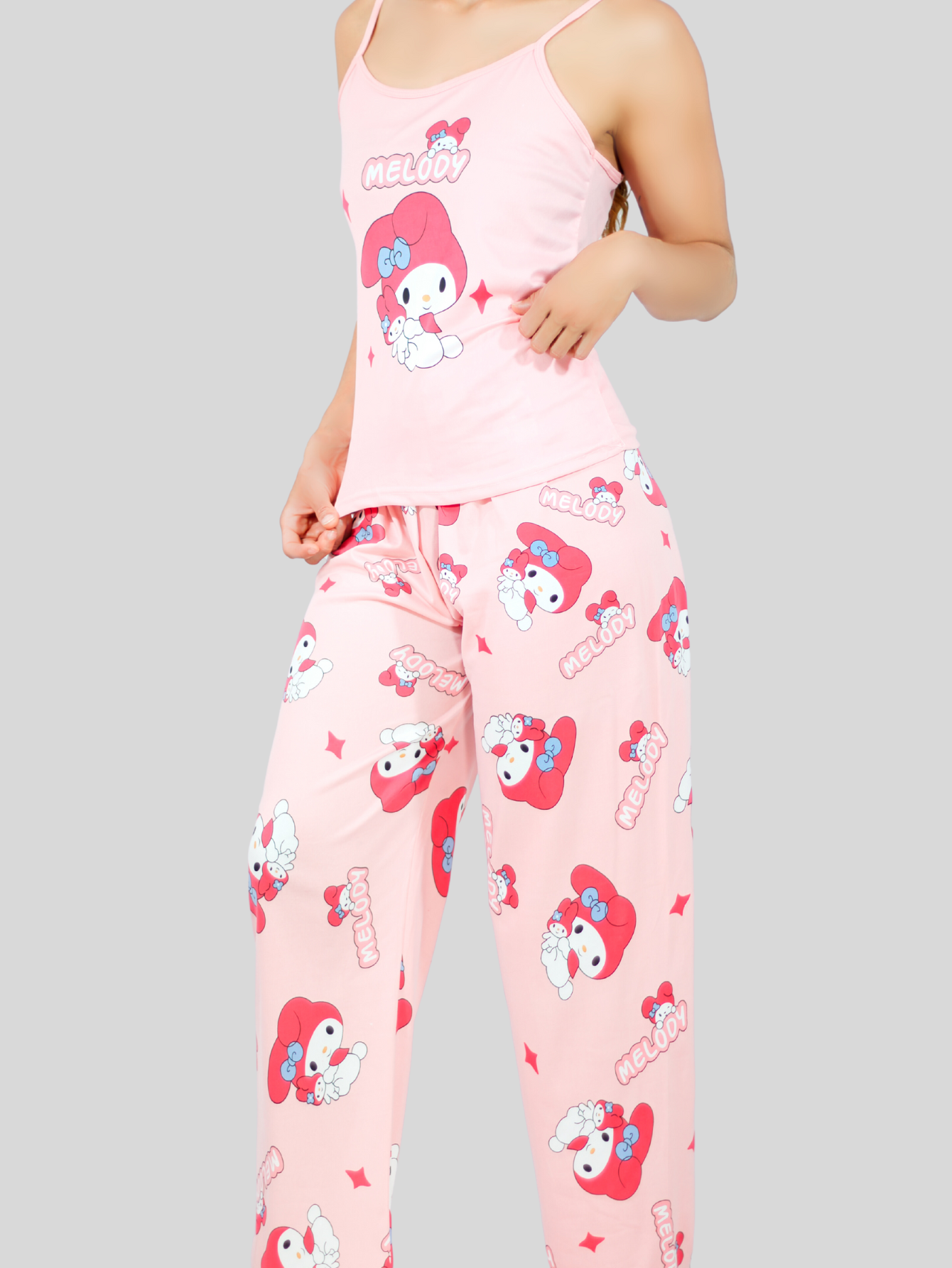 Foto 6 pulgar | Set Pijama de Pantalón y Blusa Pij-086 Estampado para Mujer