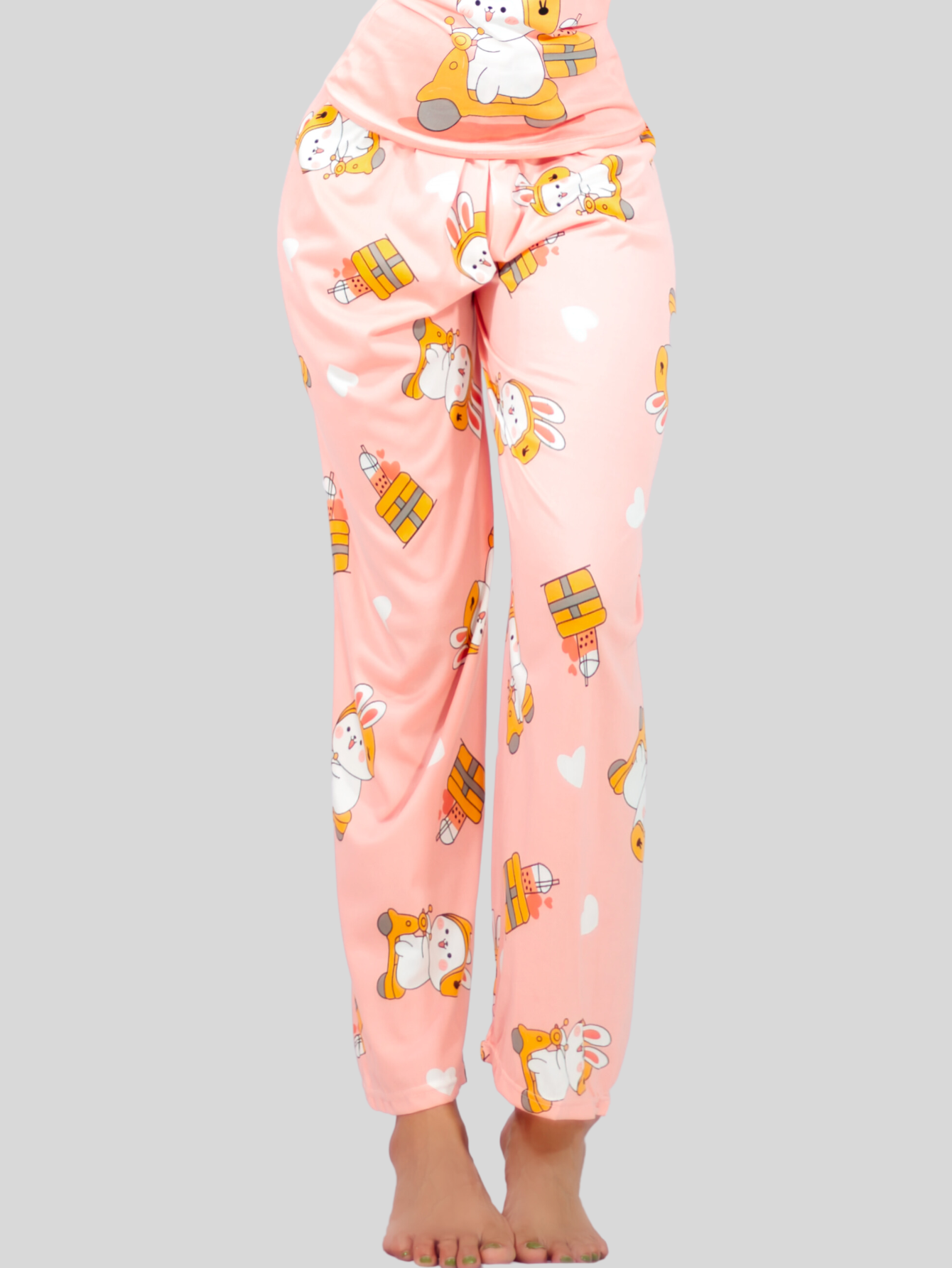Foto 6 pulgar | Set Pijama de Pantalón y Blusa Pij-086 Estampado para Mujer
