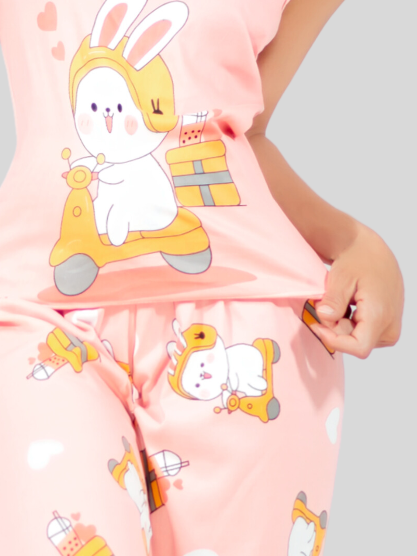 Foto 8 pulgar | Set Pijama de Pantalón y Blusa Pij-086 Estampado para Mujer