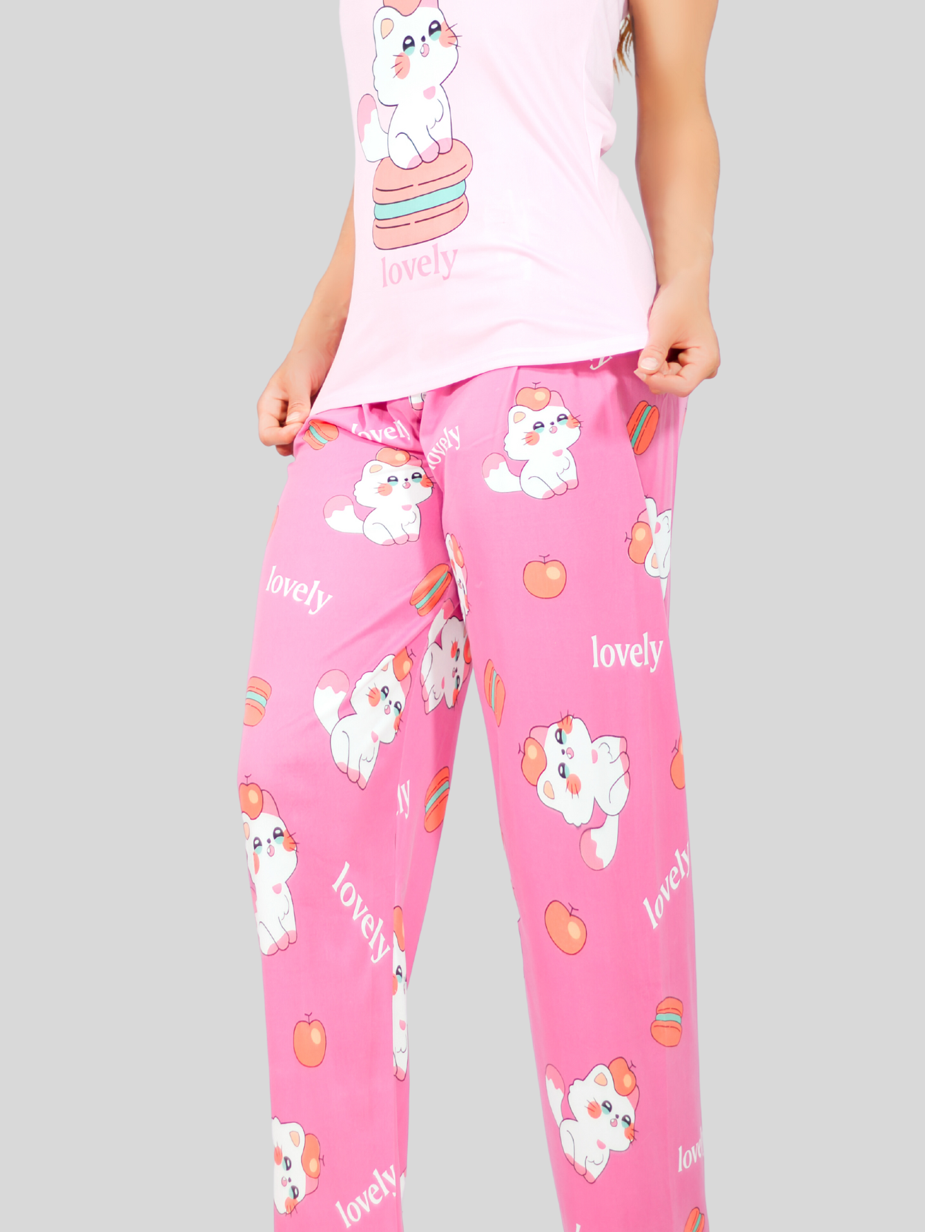 Foto 6 pulgar | Set Pijama de Pantalón y Blusa Pij-086 Estampado para Mujer
