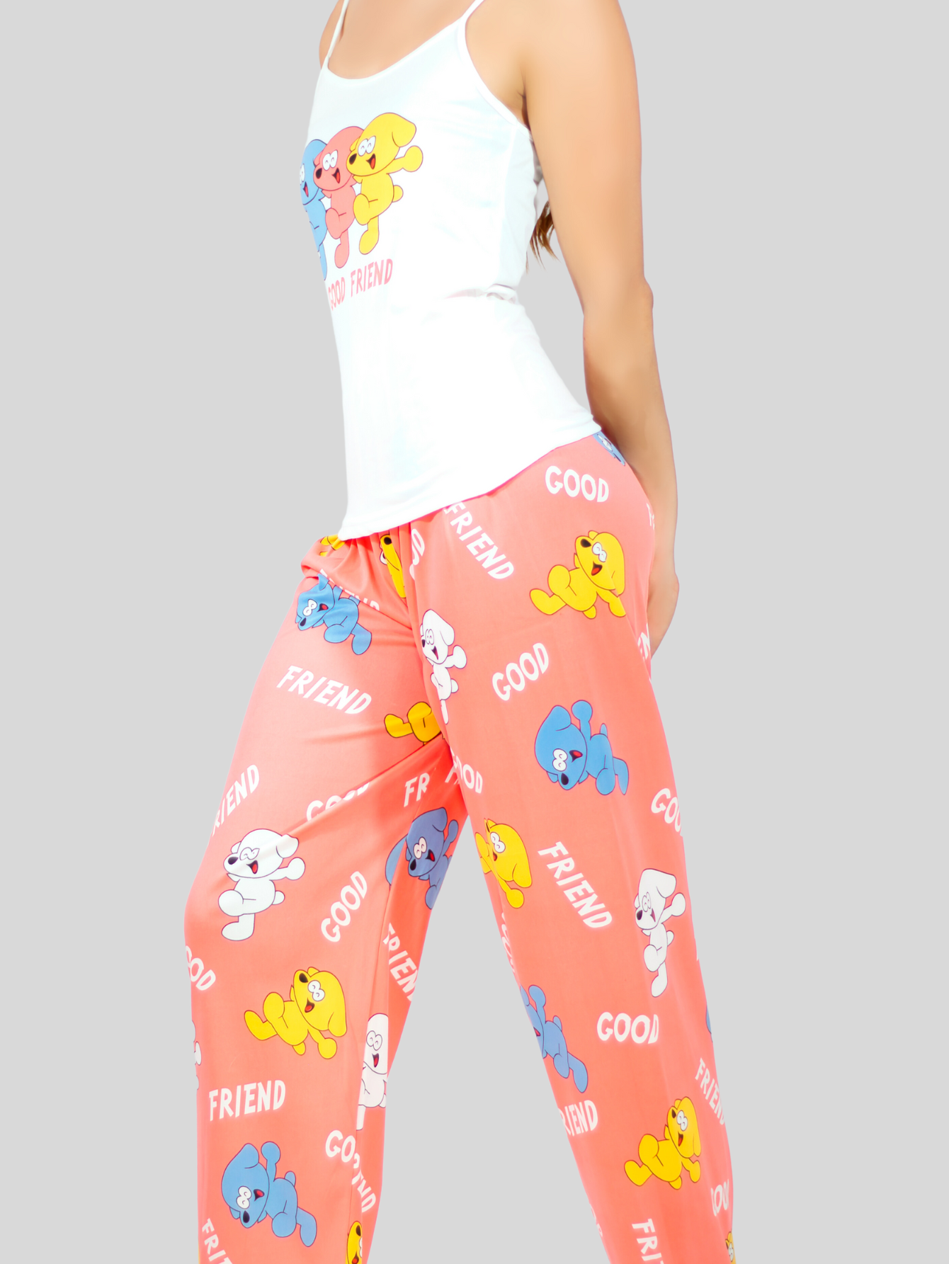 Foto 6 pulgar | Set Pijama de Pantalón Y Blusa Pij-086 Estampado para Mujer