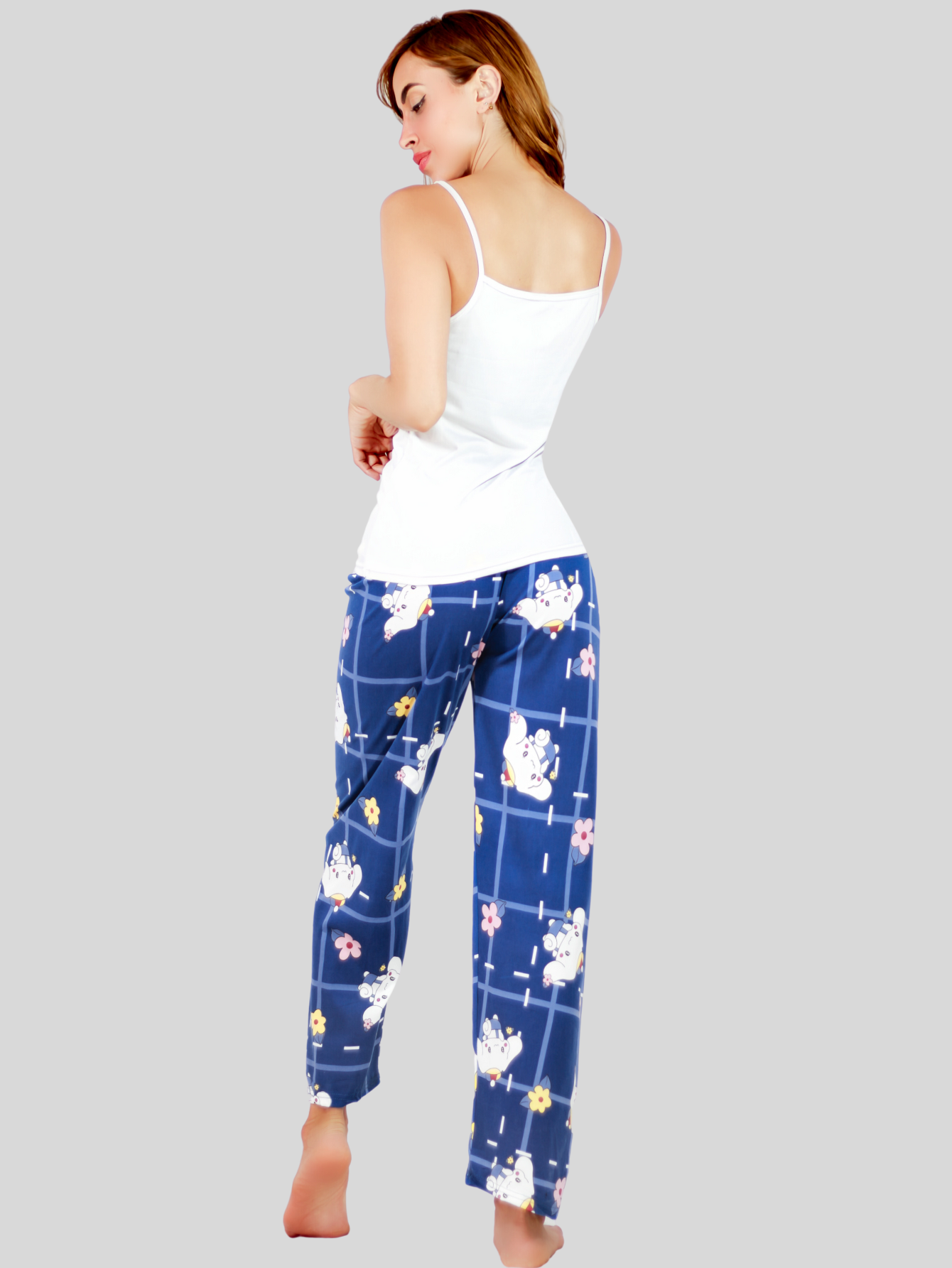 Foto 4 pulgar | Set Pijama de Pantalón y Blusa Pij-086 Estampado para Mujer