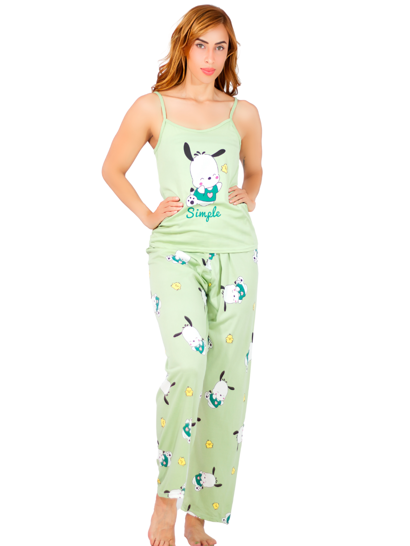 Set Pijama de Pantalón y Blusa Pij-086 Estampado para Mujer