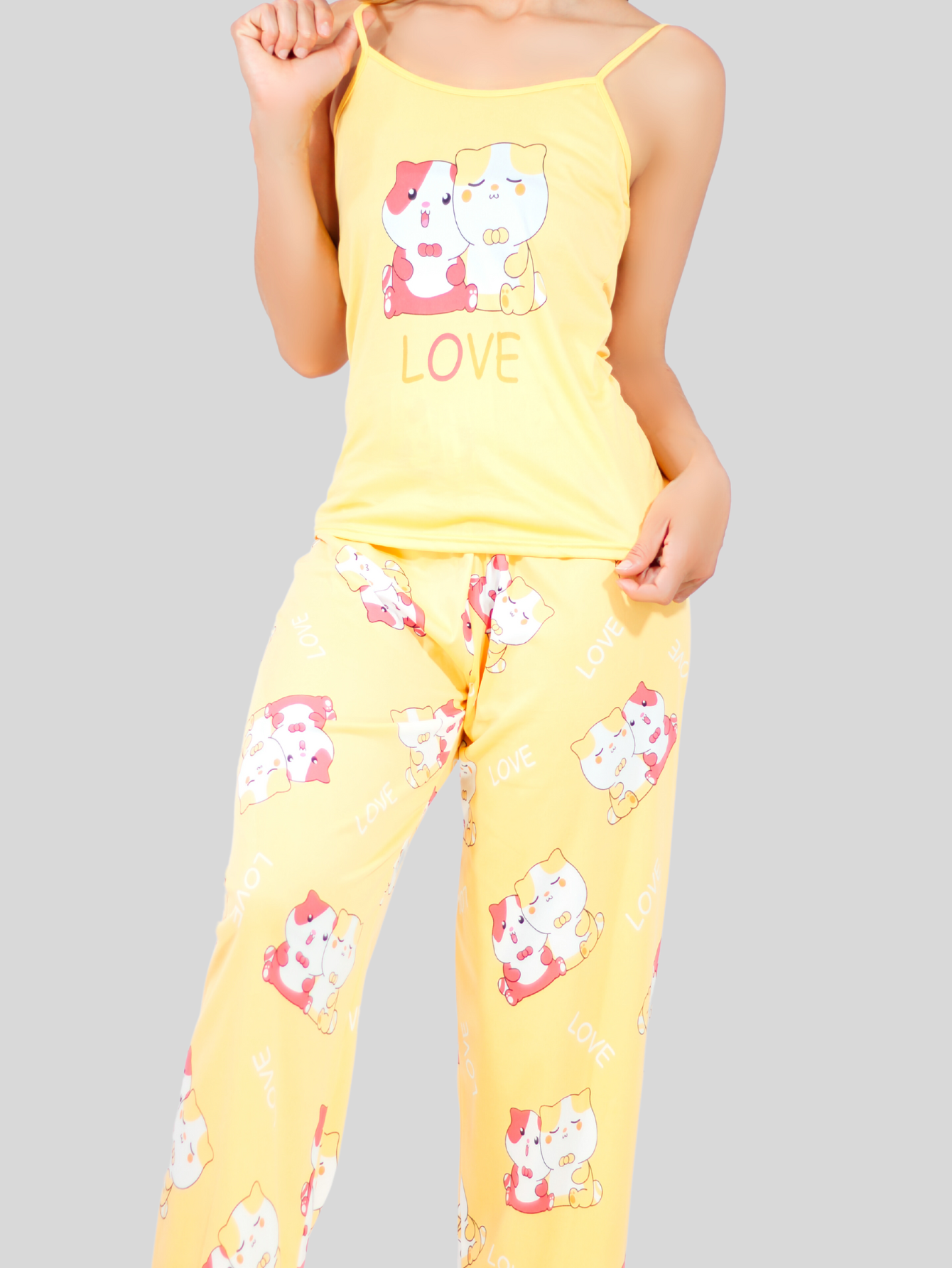 Foto 5 pulgar | Pijama de Pantalón y Blusa Pij-086 con Estampado para Mujer