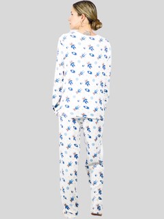 Foto 3 | Set De 2 Pijamas Afelpadas Mujer Polar Pantalón Pij-035-d52/53 Sudadera Ropa Invierno