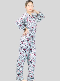Foto 4 | Set De 2 Pijamas Afelpadas Mujer Polar Pantalón Pij-035-d52/53 Sudadera Ropa Invierno