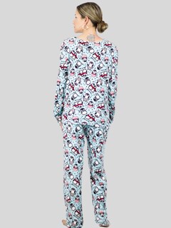 Foto 5 | Set De 2 Pijamas Afelpadas Mujer Polar Pantalón Pij-035-d52/53 Sudadera Ropa Invierno