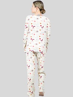 Foto 3 | Set De 2 Pijamas Afelpadas Mujer Polar Pantalón Pij-035-d54/55 Sudadera Ropa Invierno
