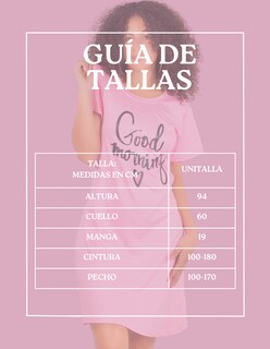 Foto 7 | Camison Para Dormir Mujer Pijama Aesthetic Batas Pij-08-2 D37 Dama Bluson