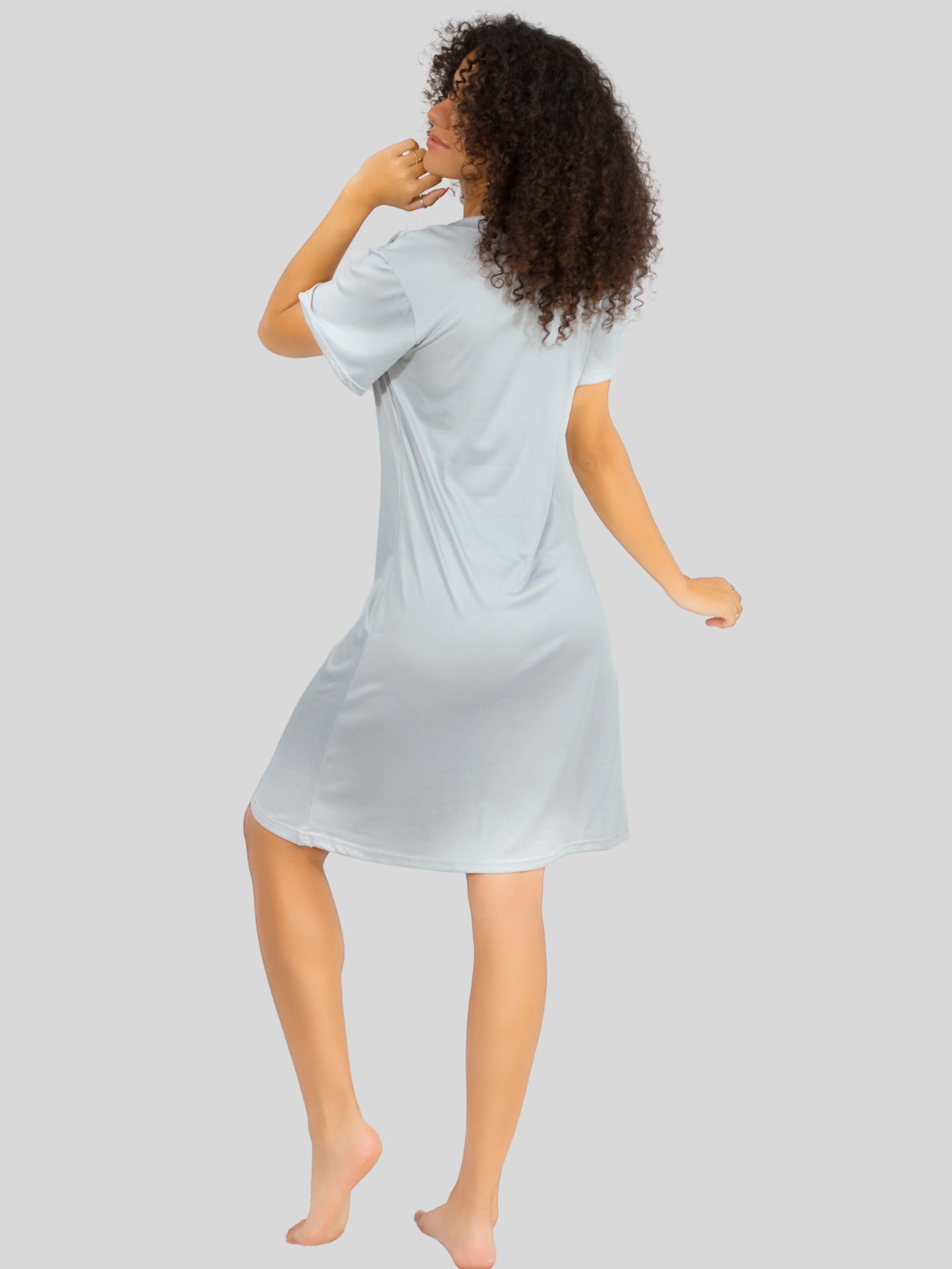 Foto 3 | Camison Para Dormir Mujer Pijama Aesthetic Batas Pij-08-2 D35 Dama Bluson