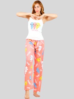 Foto 4 | Set De 2 Pijama De Short Y Pants Mujer Ropa De Dormir Pij-085-086 D7/d8 Aesthetic