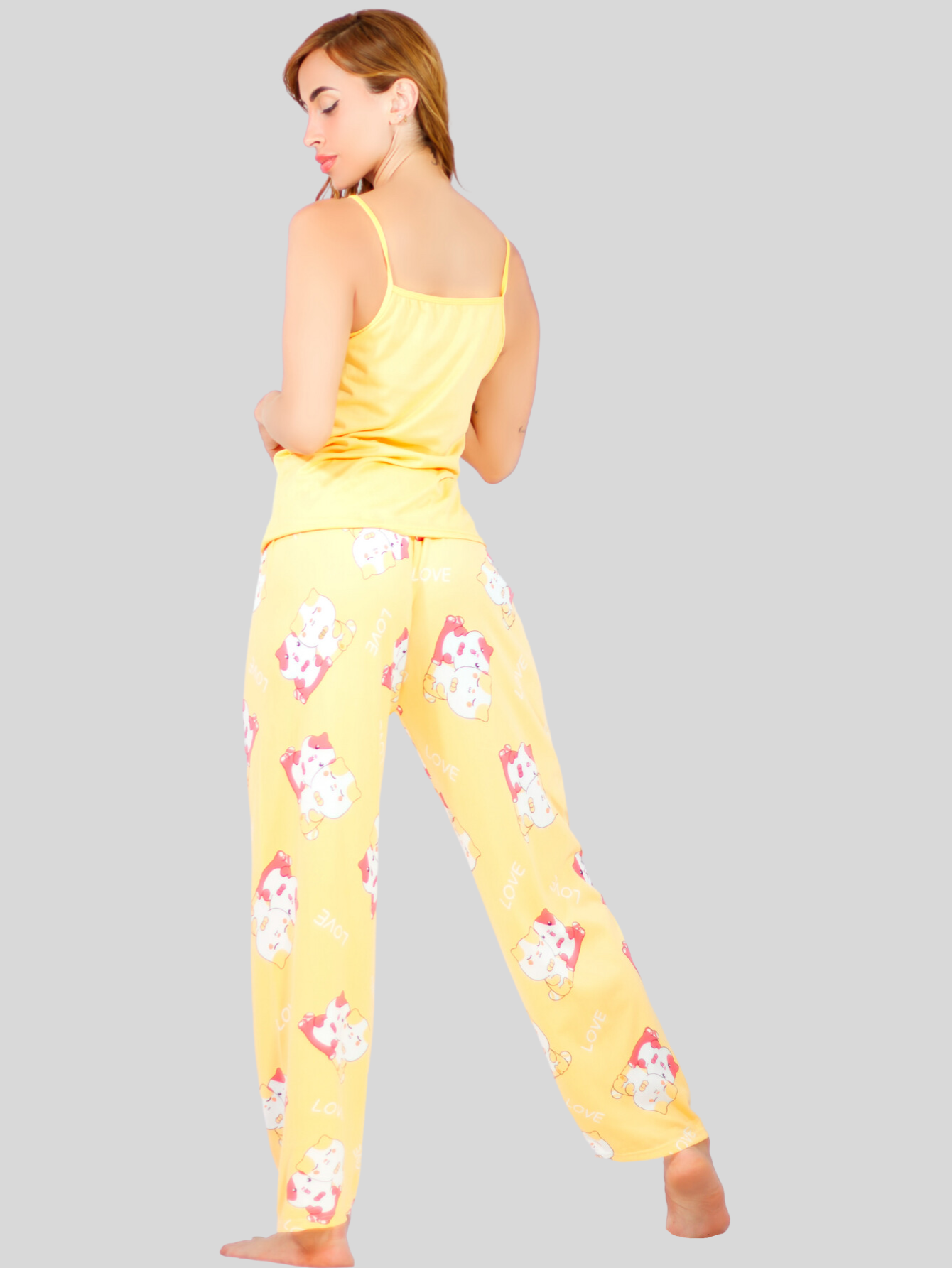 Foto 4 pulgar | Set De 2 Pijama De Short Y Pants Mujer Ropa De Dormir Pij-085-086 D10/d9 Aesthetic