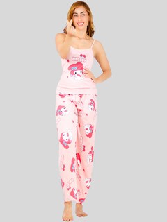Foto 4 | Set De 2 Pijama De Short Y Pants Mujer Ropa De Dormir Pij-085-086 D5/d6 Aesthetic