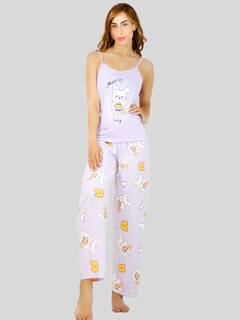 Foto 4 | Set De 2 Pijama De Short Y Pants Mujer Ropa De Dormir Pij-085-086 D3/d4 Aesthetic