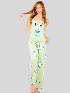 Foto 4 | Set De 2 Pijama De Short Y Pants Mujer Ropa De Dormir Pij-085-086 D9/d10 Aesthetic