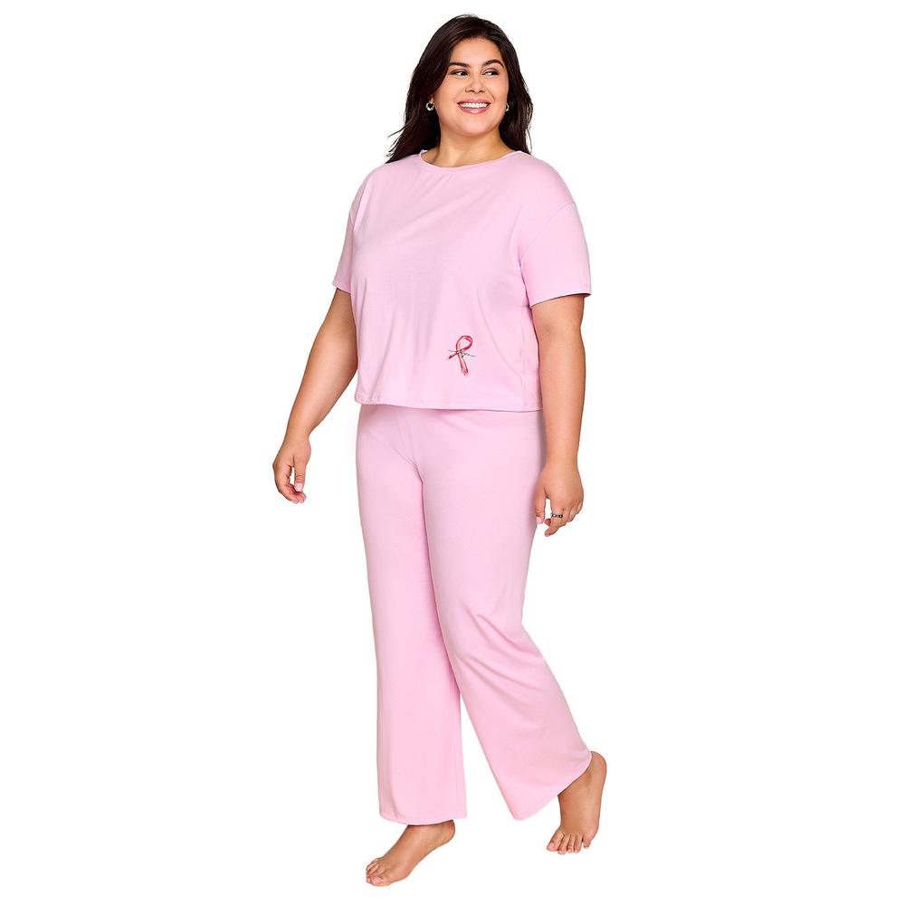 Foto 2 | Pijama Larga Ilusión 77132 Rosa