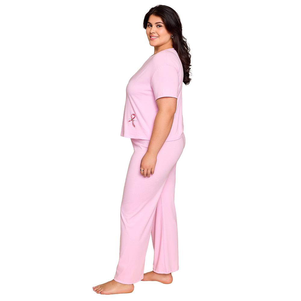 Foto 4 | Pijama Larga Ilusión 77132 Rosa