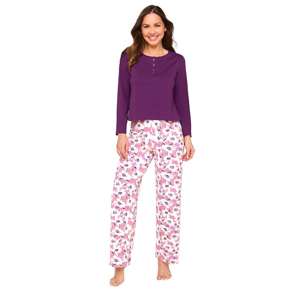 Pijama Larga Ilusión 77123 Purpura