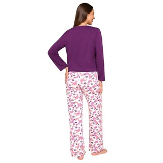 Foto 3 | Pijama Larga Ilusión 77123 Purpura