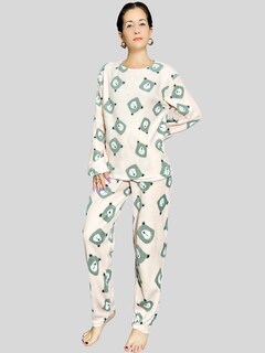 Foto 2 | Pijama Afelpada Mujer Polar Pantalón Sudadera Ropa Invierno Pij 035 2 Variedad De Diseños Invierno