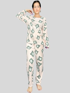 Foto 5 | Pijama Afelpada Mujer Polar Pantalón Sudadera Ropa Invierno Pij 035 2 Variedad De Diseños Invierno