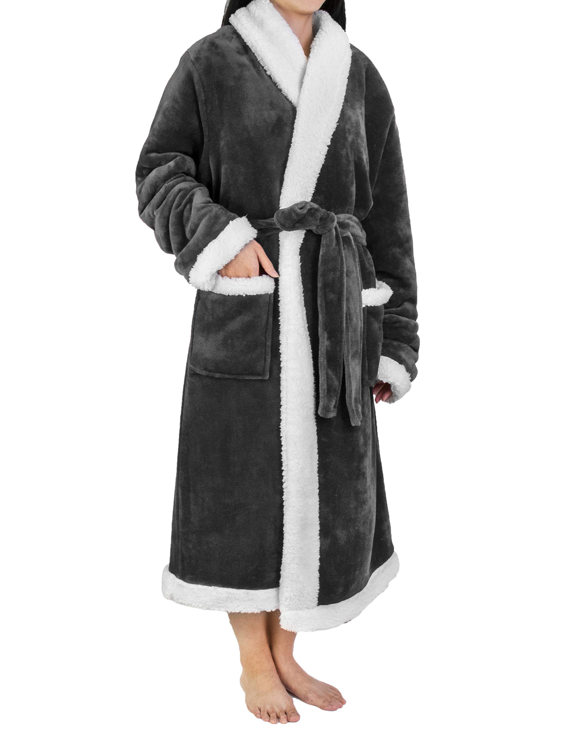 Foto 2 pulgar | Forro Polar Sherpa Robe Pavilia Premium Para Mujer Con Ribete Satinado - Venta Internacional.