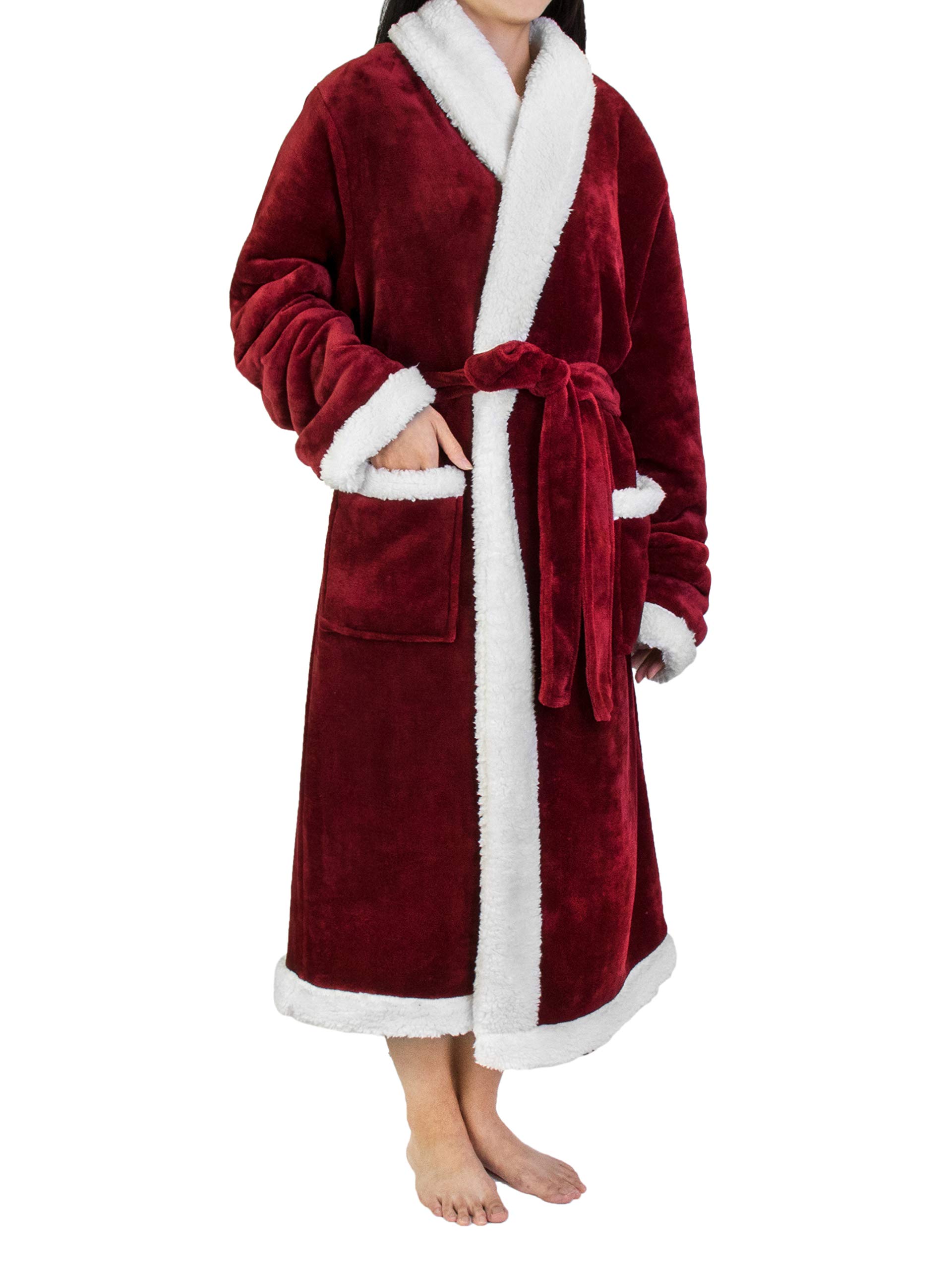 Foto 2 pulgar | Forro Polar Sherpa Robe Pavilia Premium Para Mujer Con Ribete Satinado - Venta Internacional.
