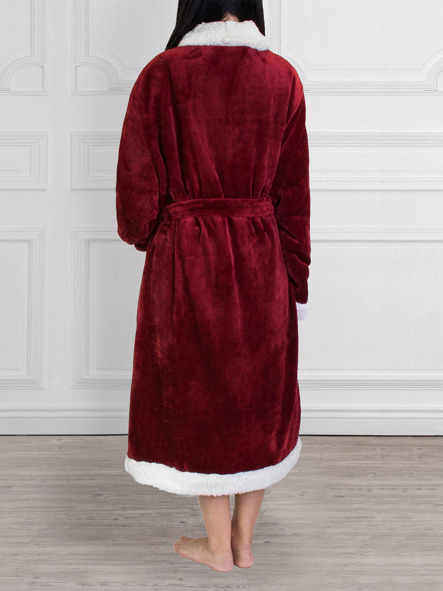 Foto 3 pulgar | Forro Polar Sherpa Robe Pavilia Premium Para Mujer Con Ribete Satinado - Venta Internacional.