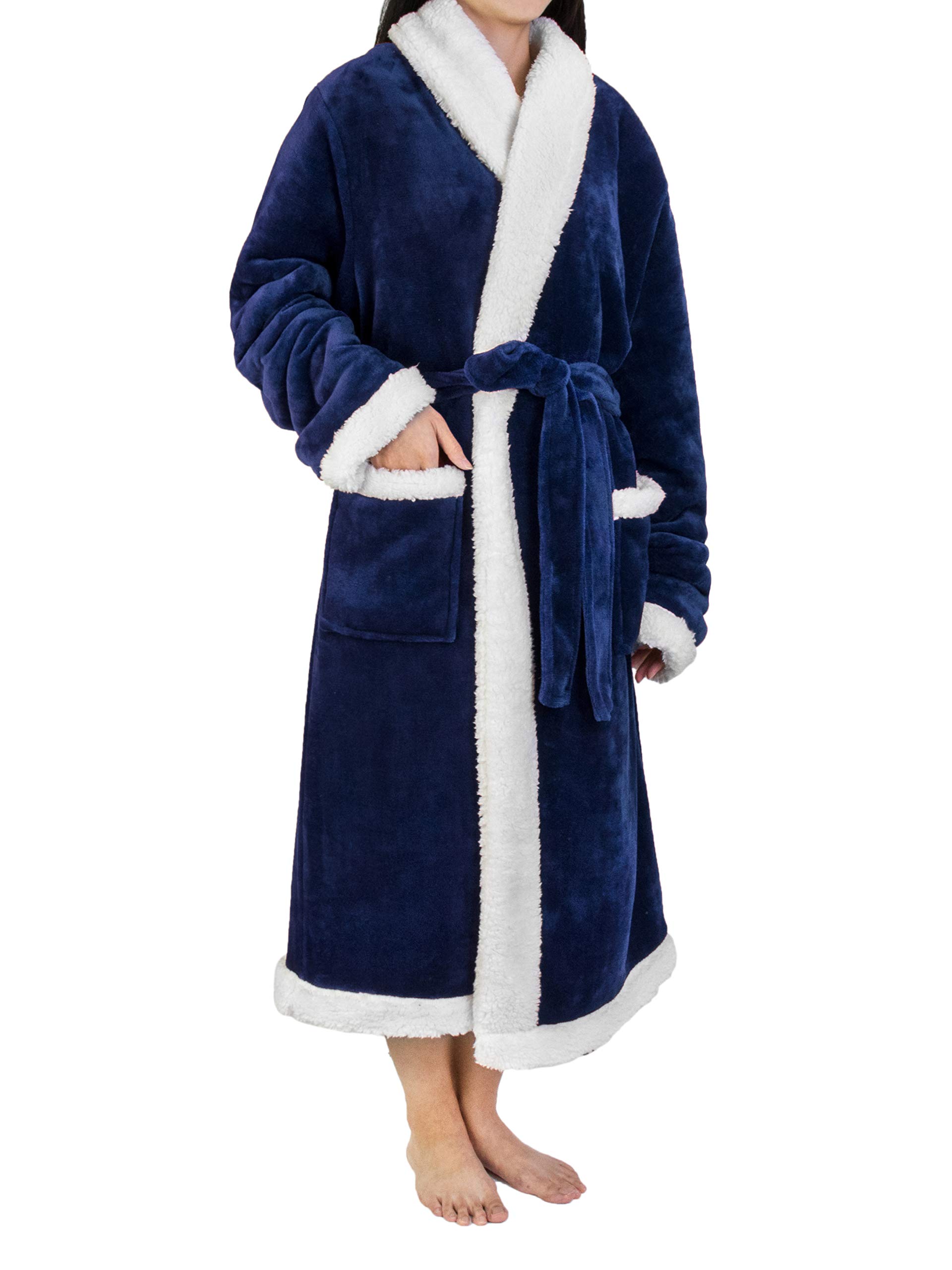 Foto 2 pulgar | Forro Polar Sherpa Robe Pavilia Premium Para Mujer Con Ribete Satinado - Venta Internacional.