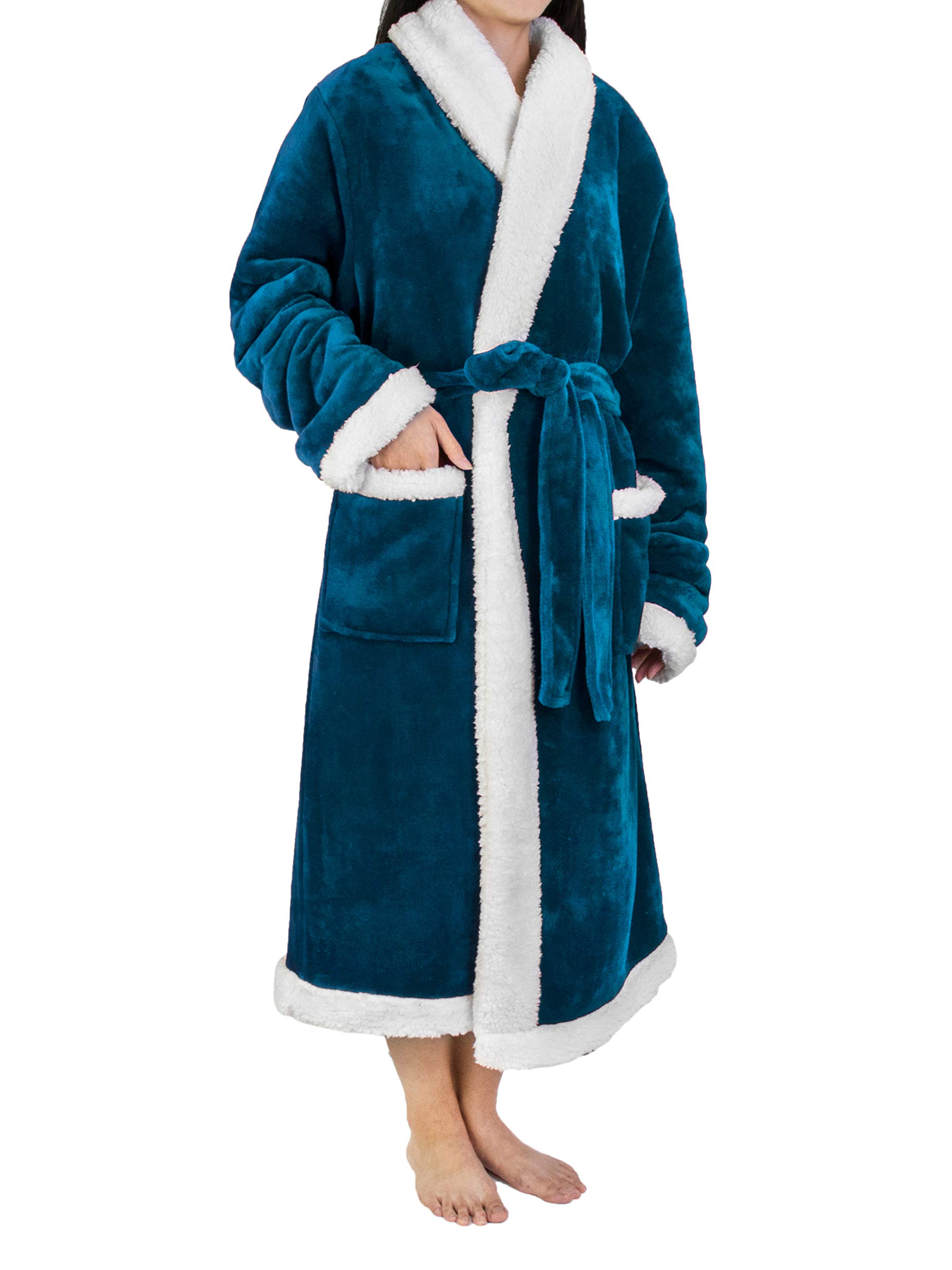 Foto 2 pulgar | Forro Polar Sherpa Robe Pavilia Premium Para Mujer Con Ribete Satinado - Venta Internacional.