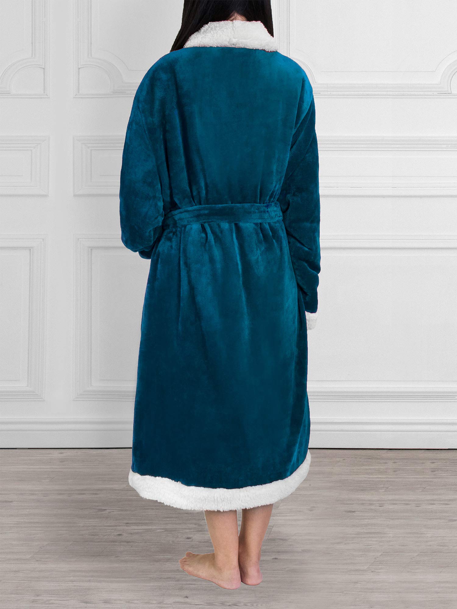 Foto 3 pulgar | Forro Polar Sherpa Robe Pavilia Premium Para Mujer Con Ribete Satinado - Venta Internacional.