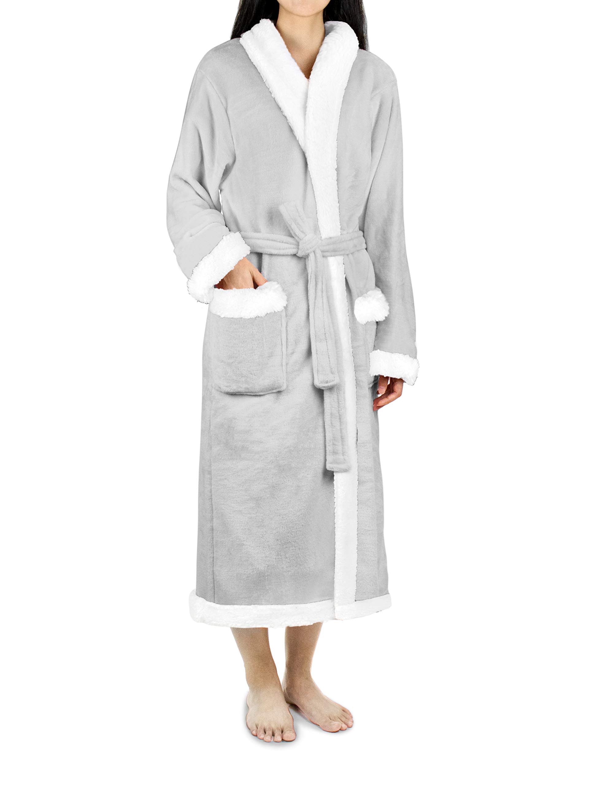 Foto 2 pulgar | Forro Polar Sherpa Robe Pavilia Premium Para Mujer Con Ribete Satinado - Venta Internacional.