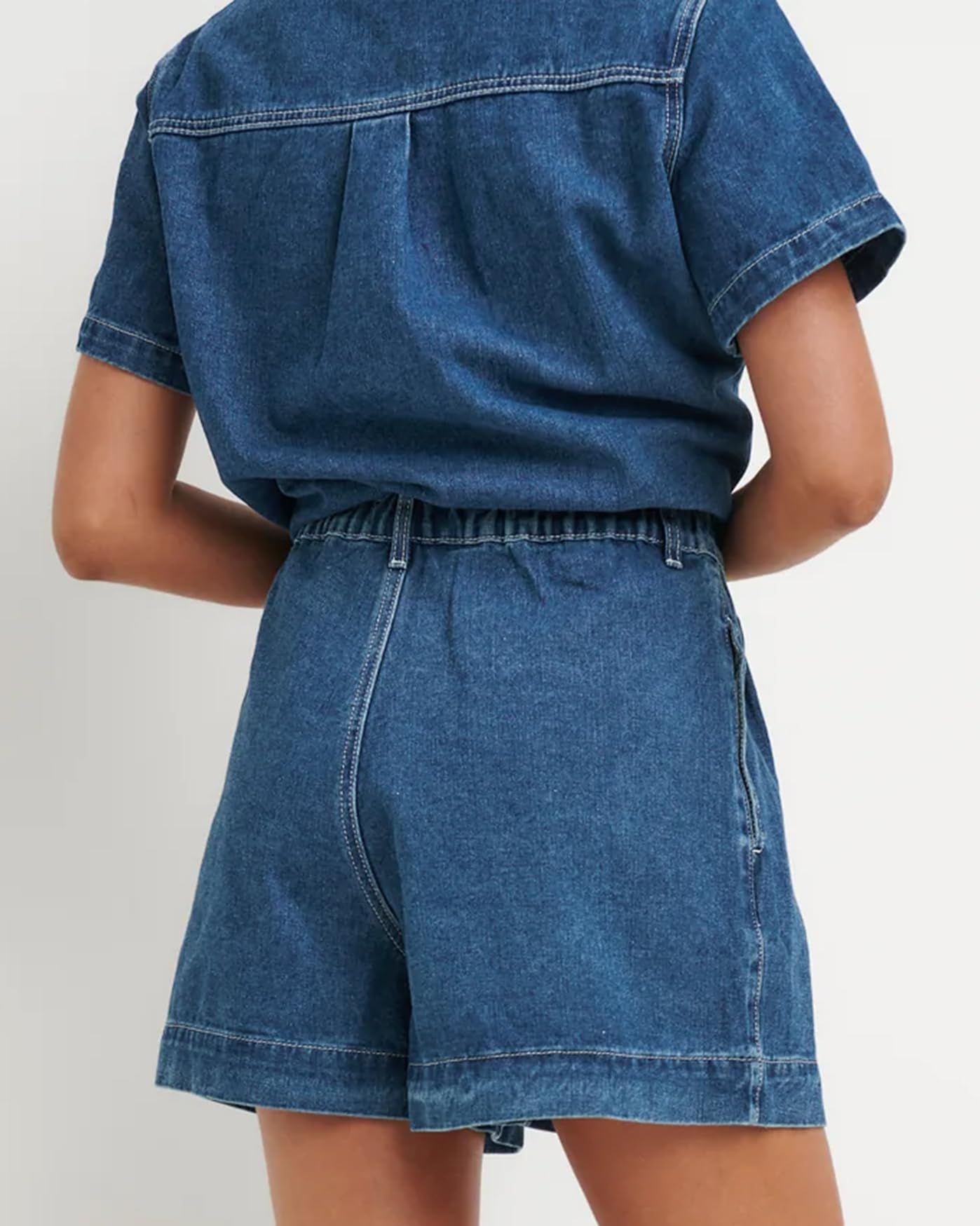 Foto 8 pulgar | Conjunto De Pijama De Mezclilla Outfit Kedera De 2 Piezas Para Mujer - Venta Internacional.