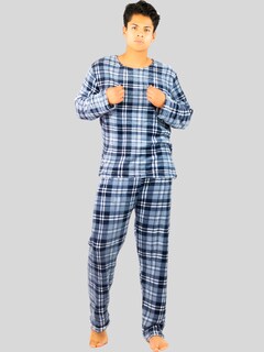 Foto 2 | Pijama De Hombre Afelpada Pantalón Sudadera Tela Pij-055-2-hom D33 Polar Suave