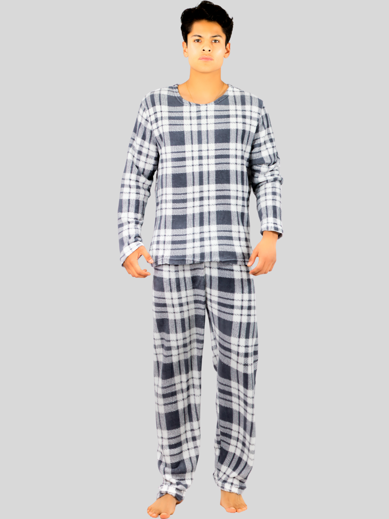 Foto 2 | Pijama De Hombre Afelpada Pantalón Sudadera Tela Pij-055-2-hom D35 Polar Suave
