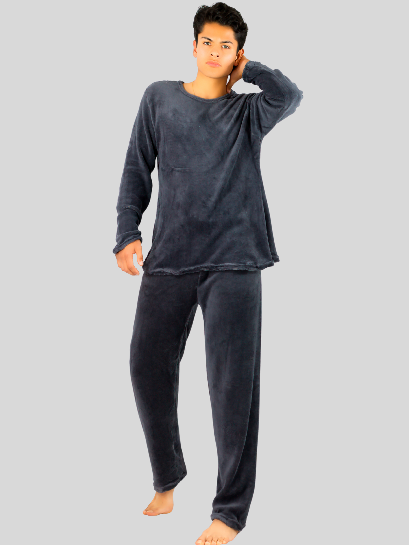 Foto 3 | Pijama De Hombre Afelpada Pantalón Sudadera Tela Pij-055-2-hom D32 Polar Suave