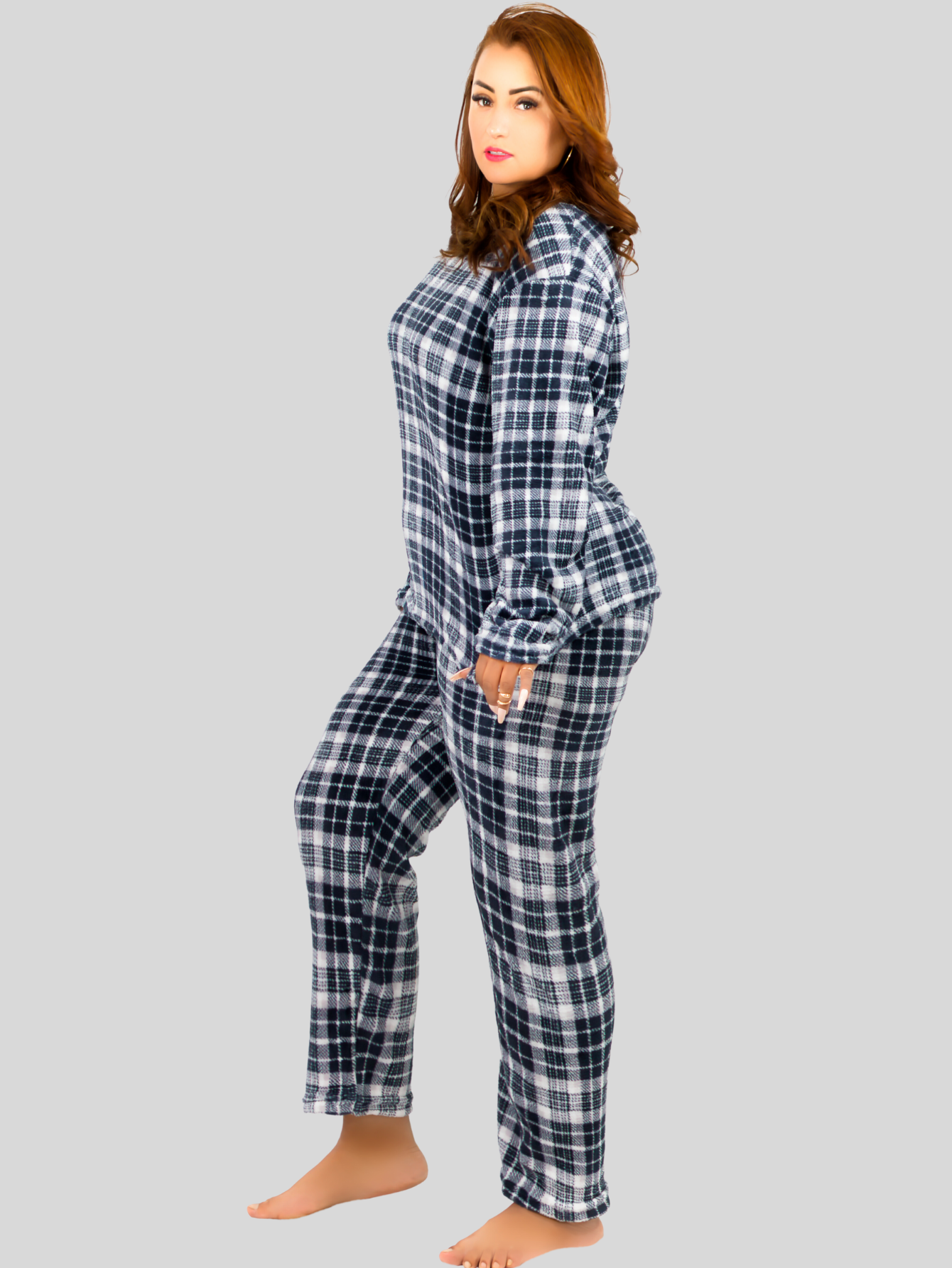 Foto 3 | Pijama Afelpada Mujer Polar Pij-055-2-mje D36 Pantalón Sudadera
