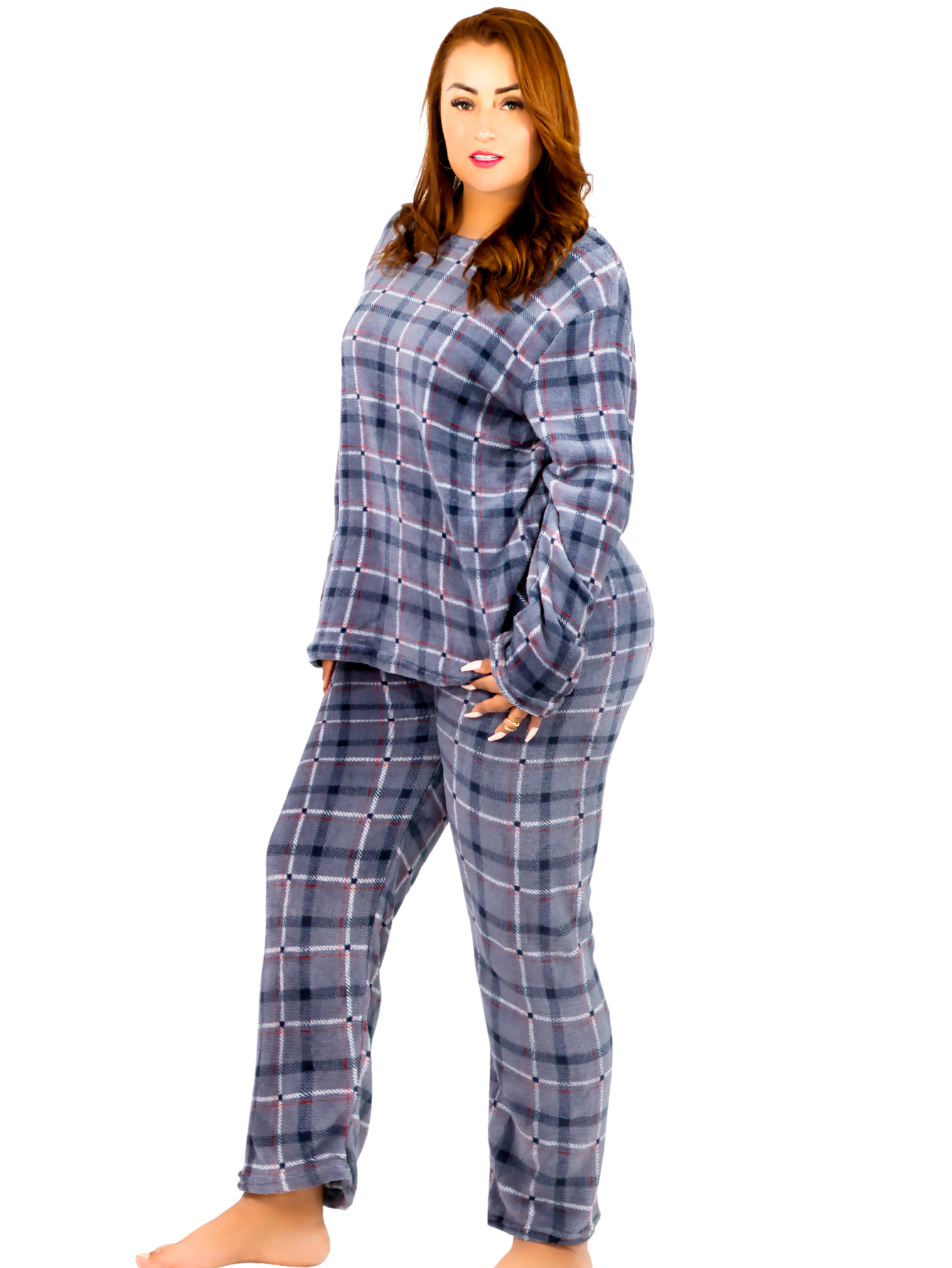 Foto 2 pulgar | Pijama Afelpada Mujer Polar Pij-055-2-mje D39 Pantalón Sudadera