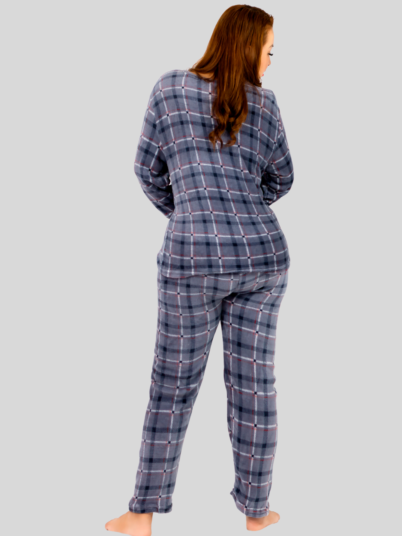Foto 4 pulgar | Pijama Afelpada Mujer Polar Pij-055-2-mje D39 Pantalón Sudadera