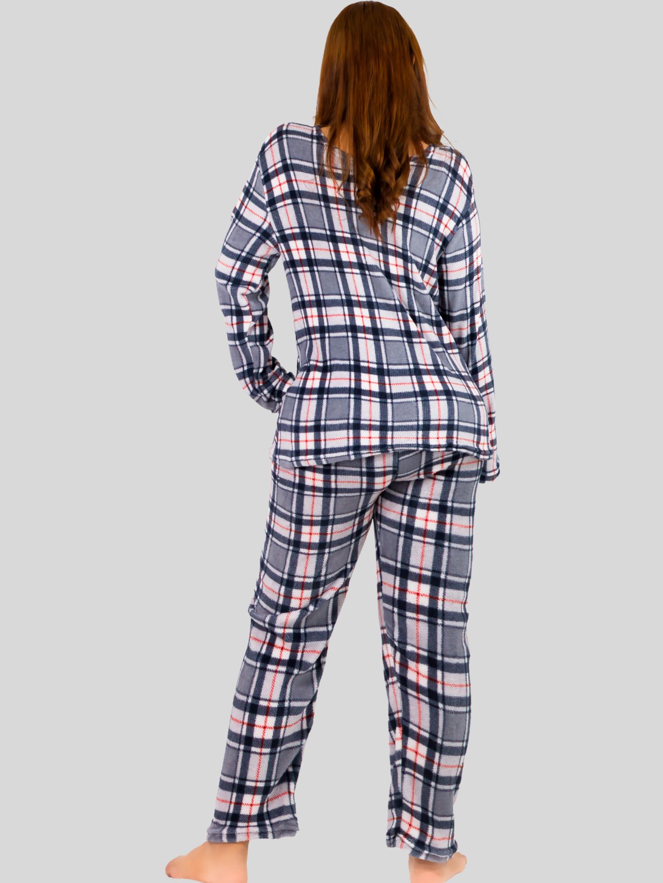 Foto 4 pulgar | Pijama Afelpada Mujer Polar Pij-055-2-mje D38 Pantalón Sudadera