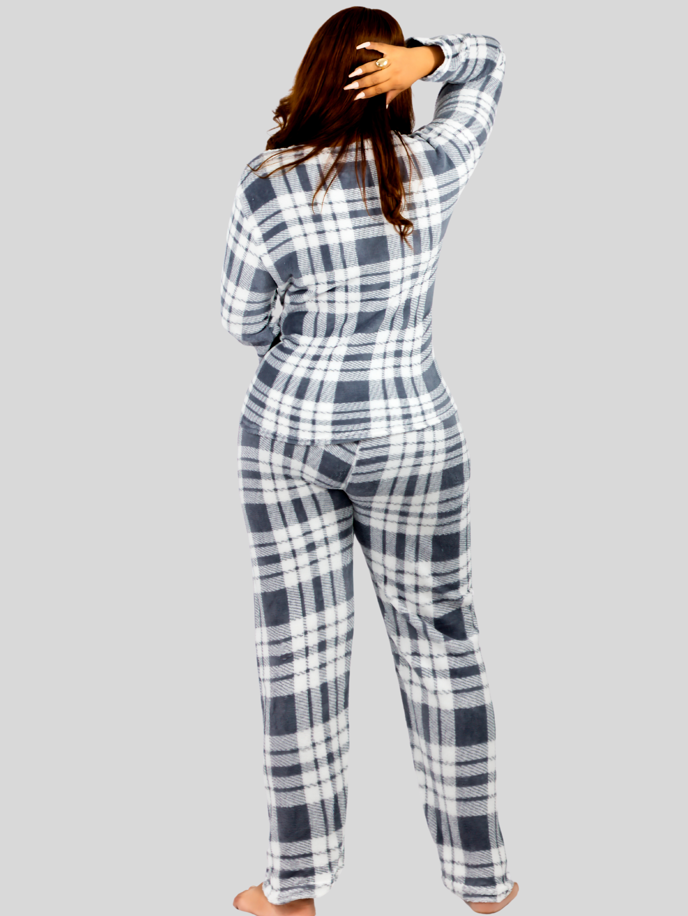 Foto 4 pulgar | Pijama Afelpada Mujer Polar Pij-055-2-mje D35 Pantalón Sudadera