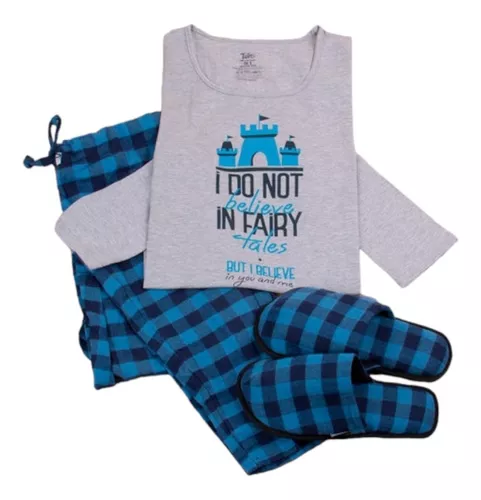 Foto 1 | Set De Pijama Con Pantuflas Twins  Para Mujer