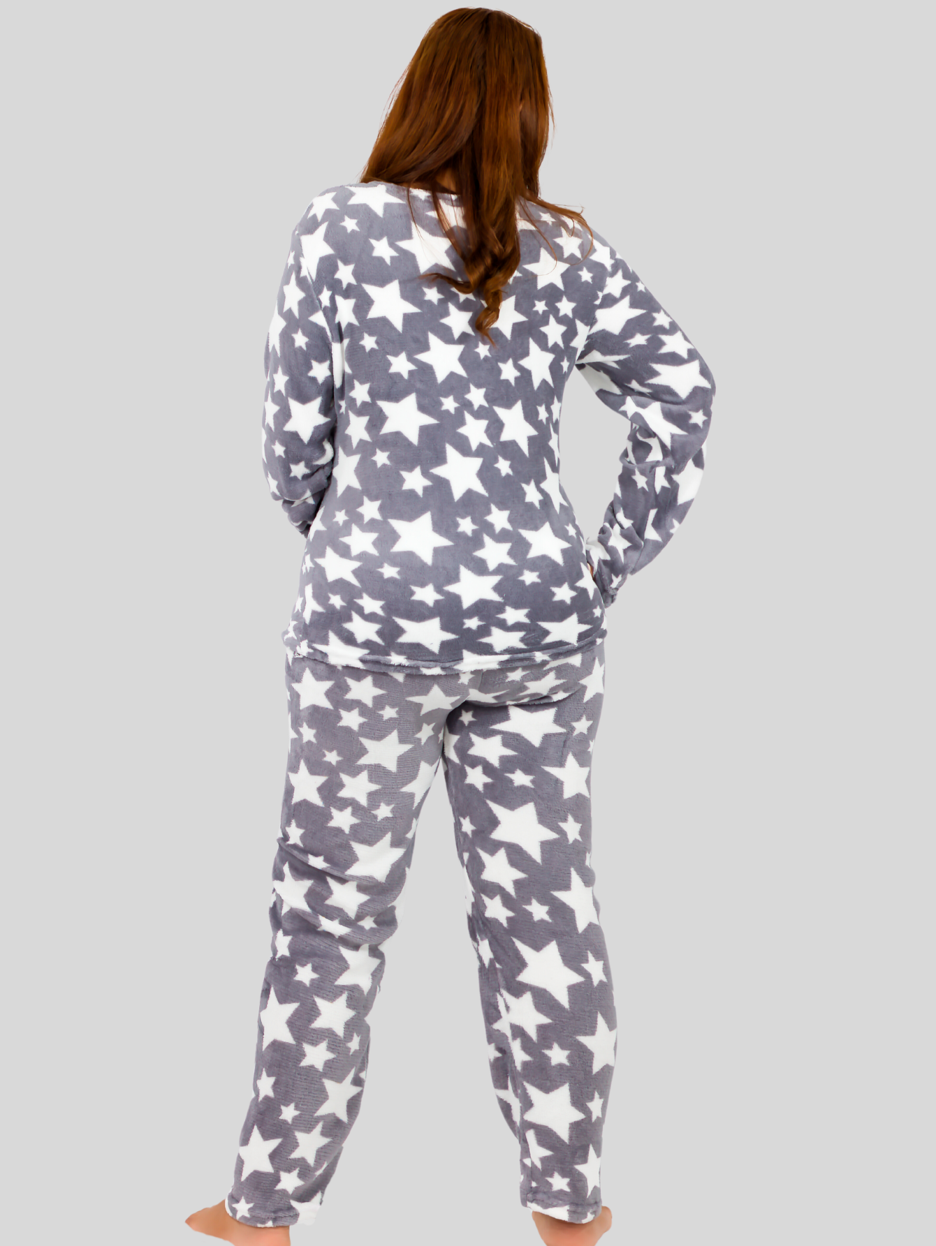 Foto 4 pulgar | Pijama Afelpada Mujer Polar Pij-055-2-mje D34 Pantalón Sudadera