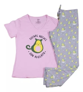 Foto 1 | Pijama Para Dama Manga Corta “buenas Noches Don Avogato” Twins