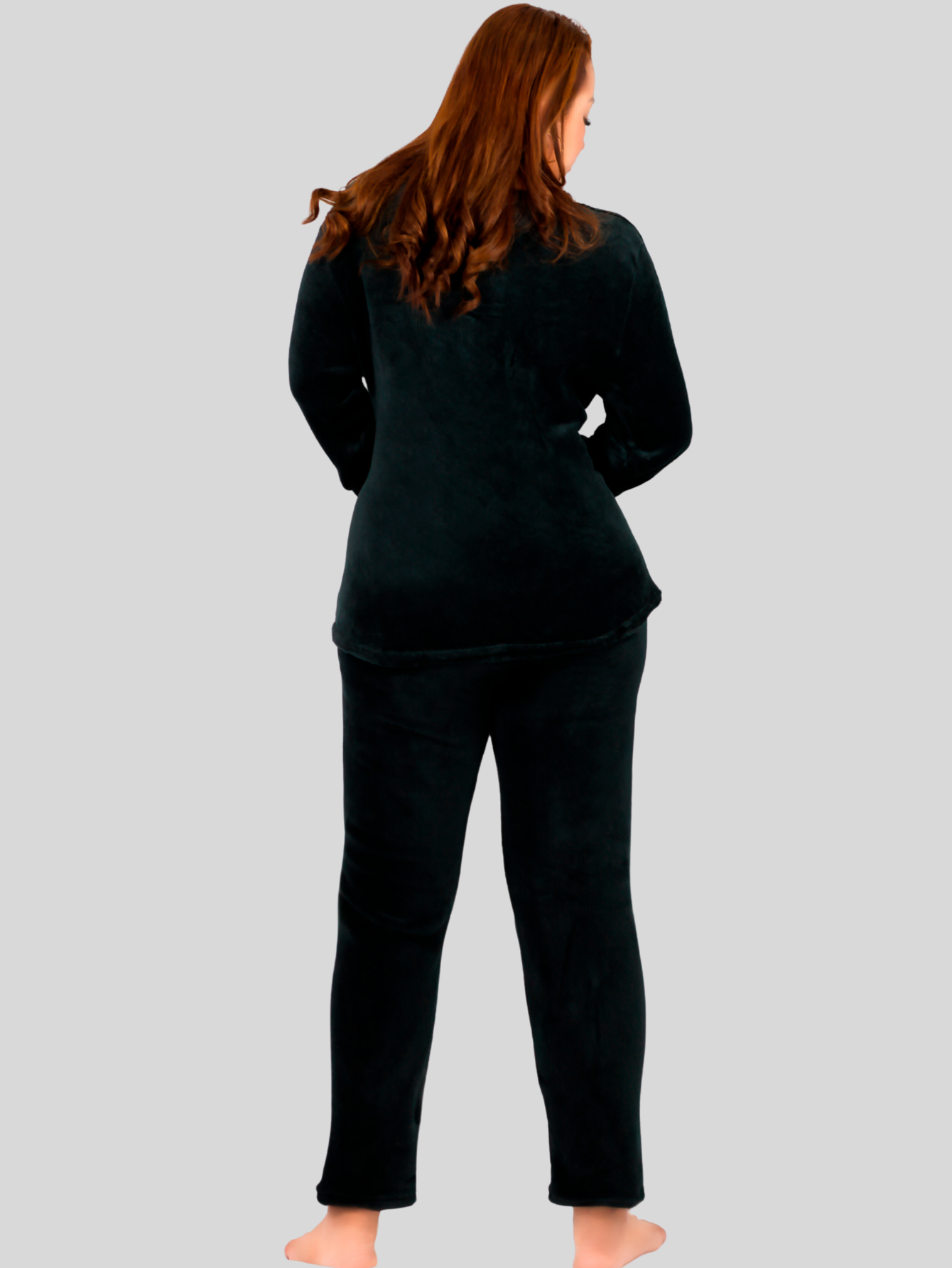 Foto 4 pulgar | Pijama Afelpada Mujer Polar Pij-055-2-mje D30 Pantalón Sudadera