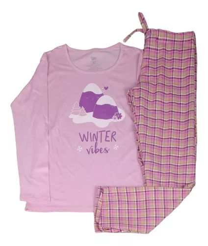 Foto 1 | Pijama Para Dama Manga Larga “winter Vibes” Twins