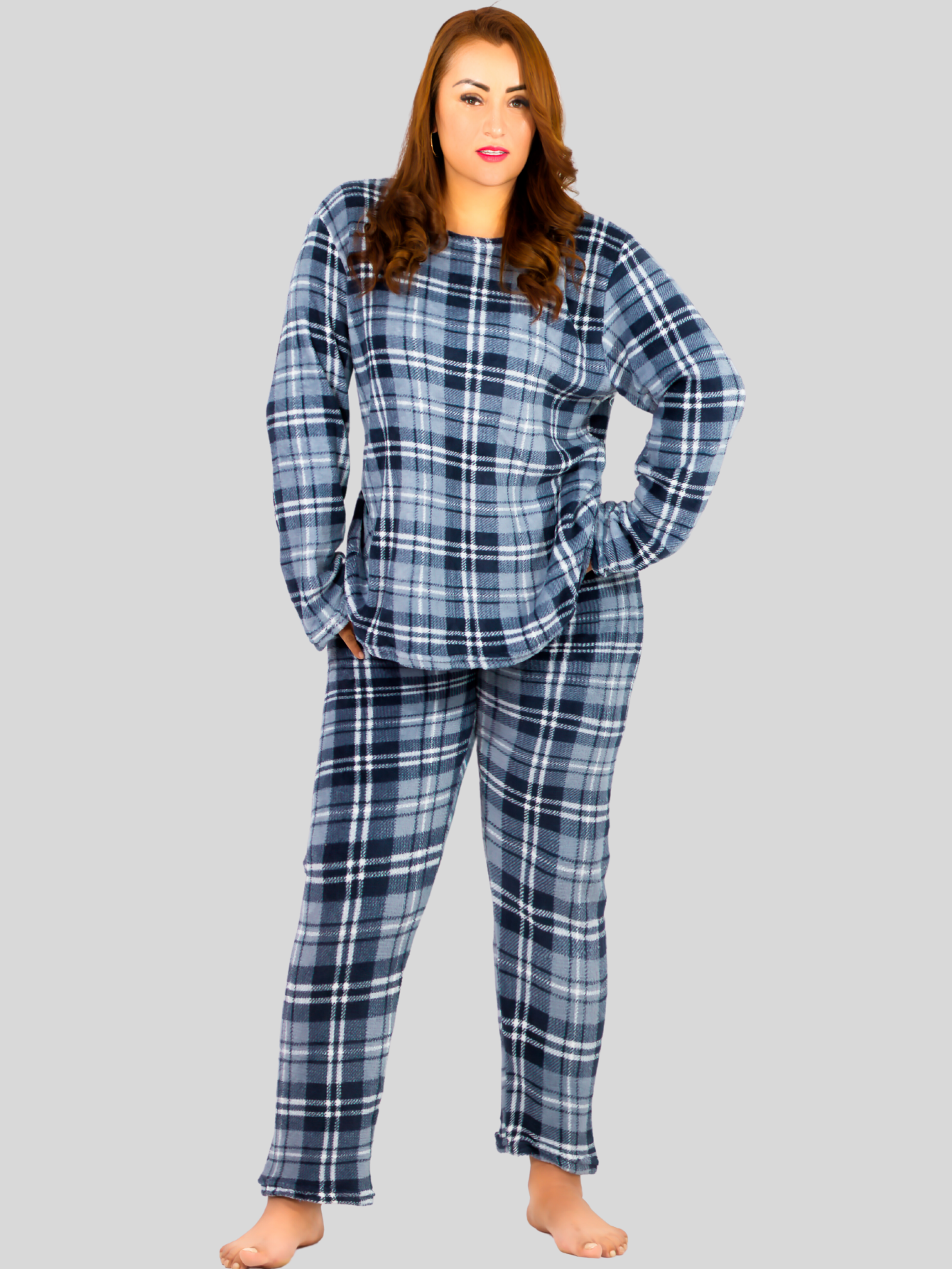 Foto 3 pulgar | Pijama Afelpada Mujer Polar Pij-055-2-mje D33 Pantalón Sudadera
