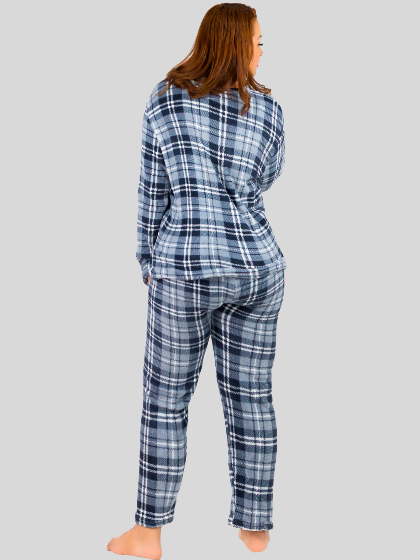 Foto 4 pulgar | Pijama Afelpada Mujer Polar Pij-055-2-mje D33 Pantalón Sudadera