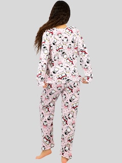 Foto 3 | Set De 2 Pijamas Afelpadas Mujer Polar Pantalón Pij-035-2 Variedad De Diseño Sudadera Ropa Invierno